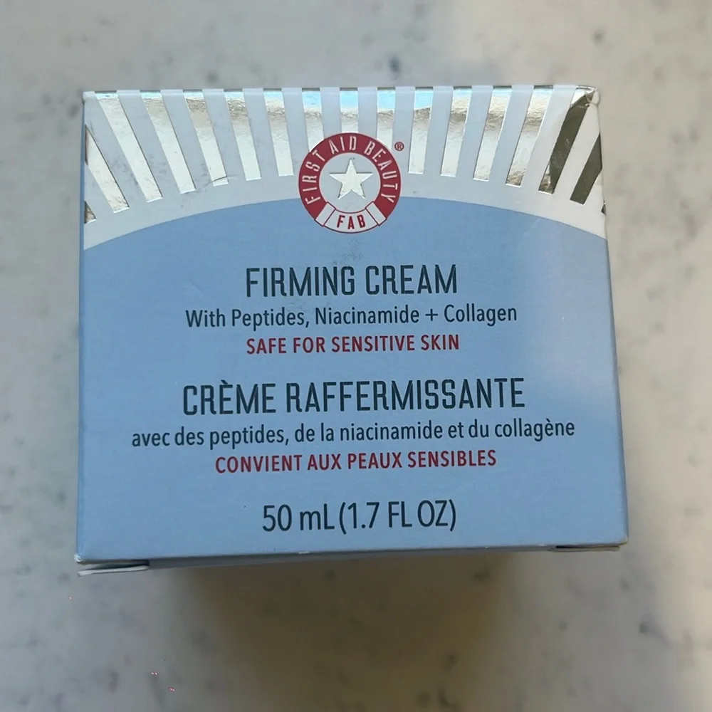 FAB First Aid Beauty Firming Cream 1.7oz Collagen Peptide Unscented Moisturizer - Picture 1 of 3